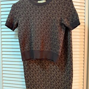 Michael Kors Brown Patterned 2 Piece Set